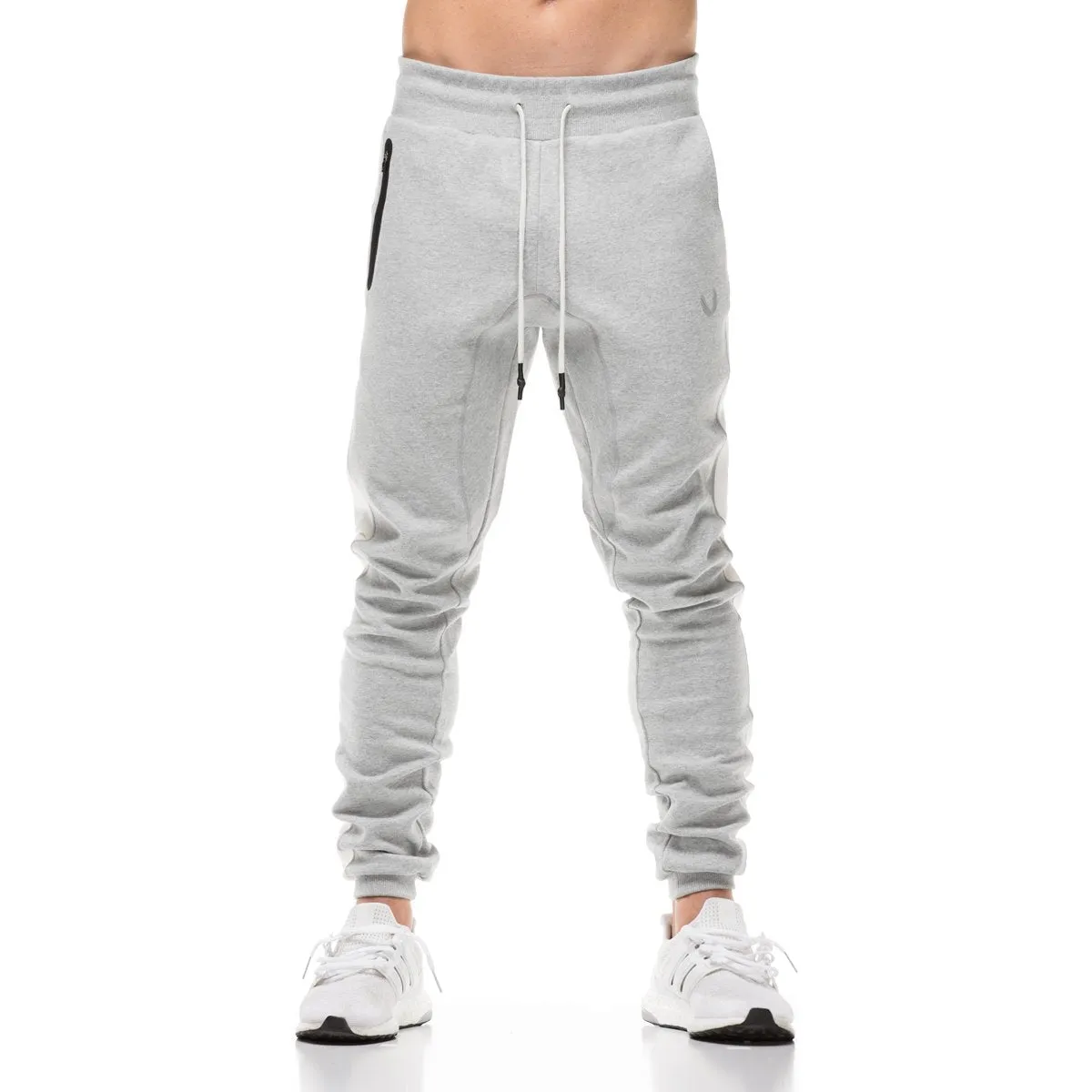 SilverPlus® Mesh Panel Cuffed Jogger - Athletic Grey