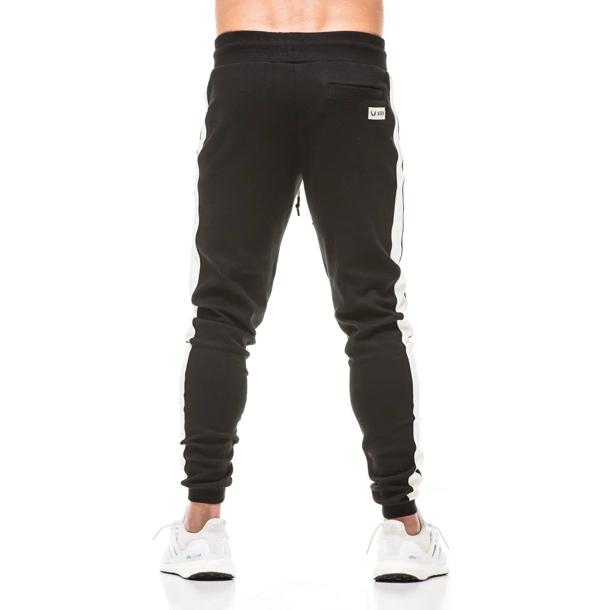 SilverPlus® Mesh Panel Cuffed Jogger - Black