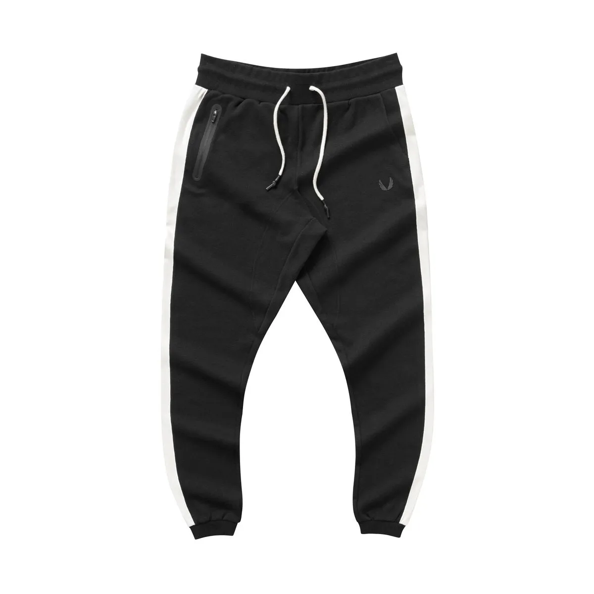 SilverPlus® Mesh Panel Cuffed Jogger - Black