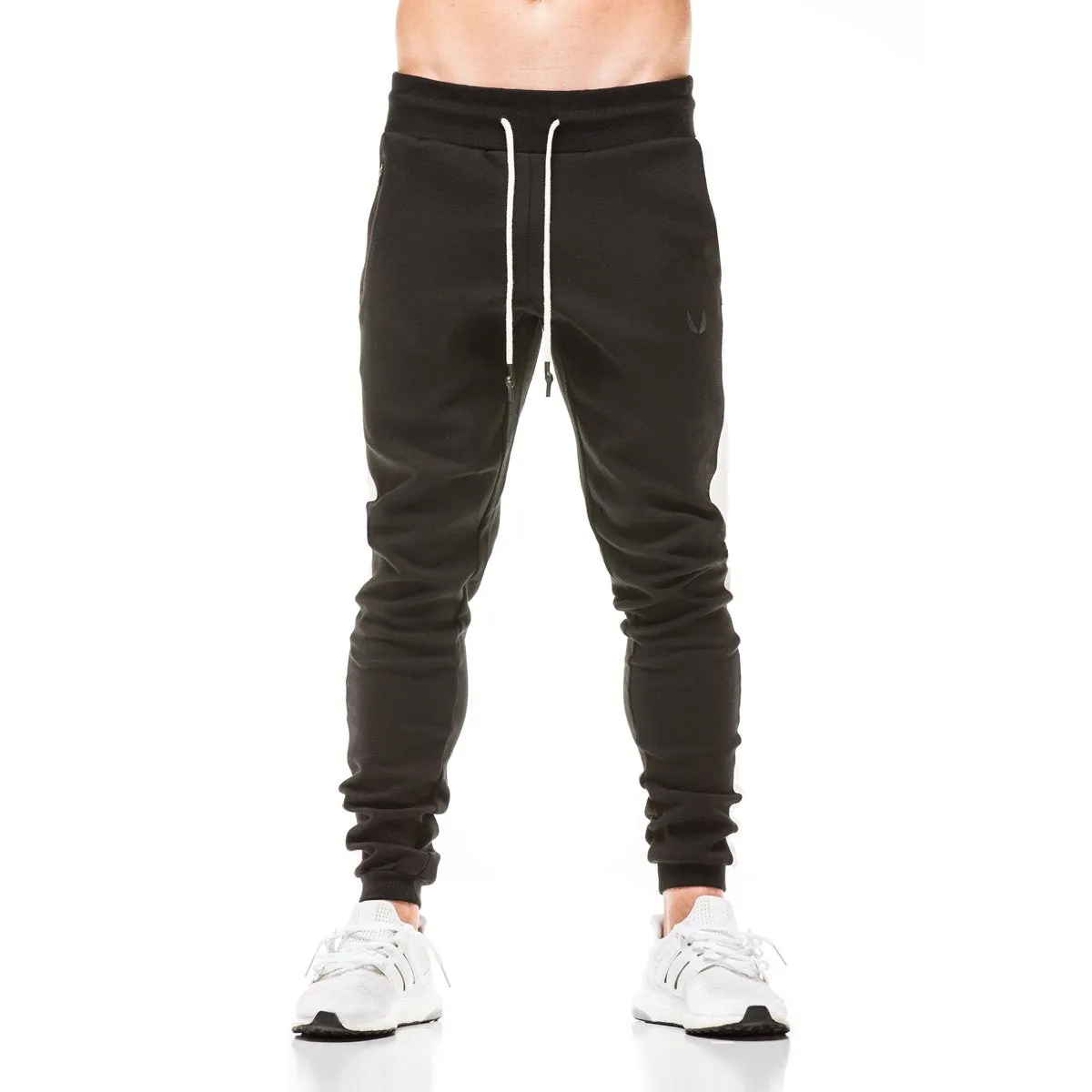 SilverPlus® Mesh Panel Cuffed Jogger - Black