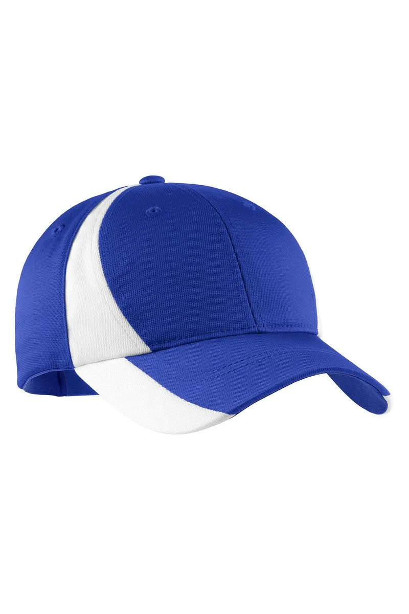 Sport-Tek STC11: Dry Zone Nylon Colorblock Cap