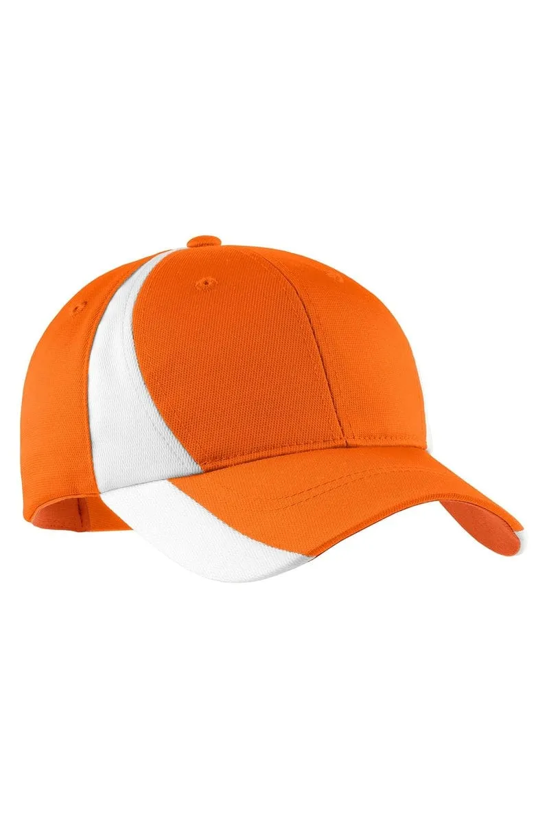 Sport-Tek STC11: Dry Zone Nylon Colorblock Cap