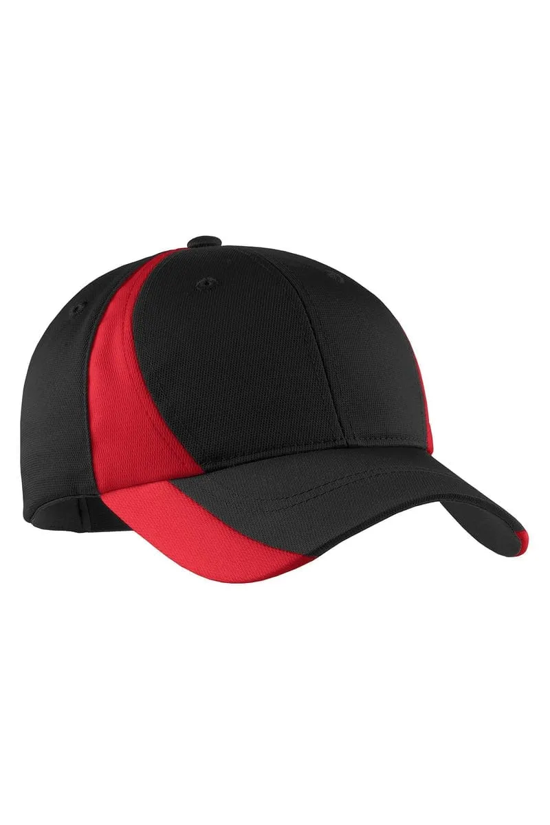 Sport-Tek STC11: Dry Zone Nylon Colorblock Cap