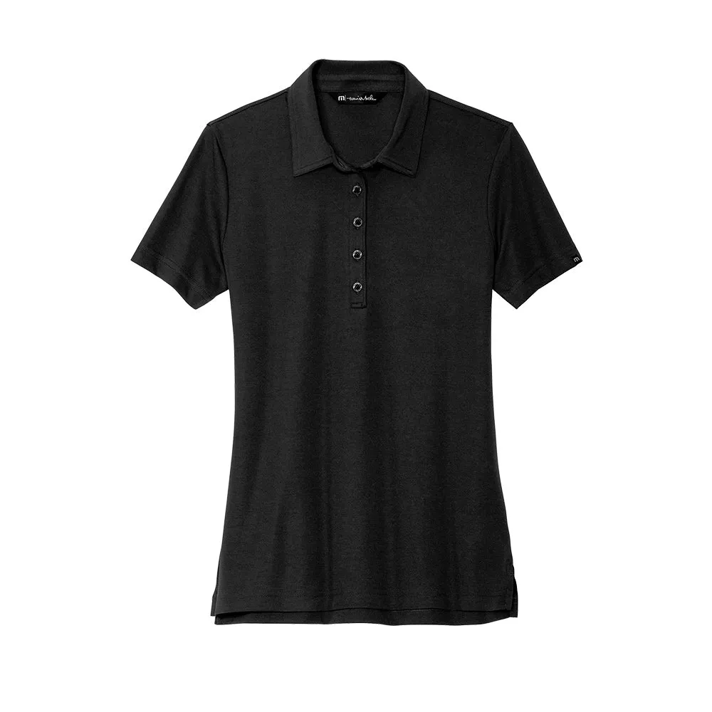 TravisMathew Ladies Oceanside Solid Polo - Black