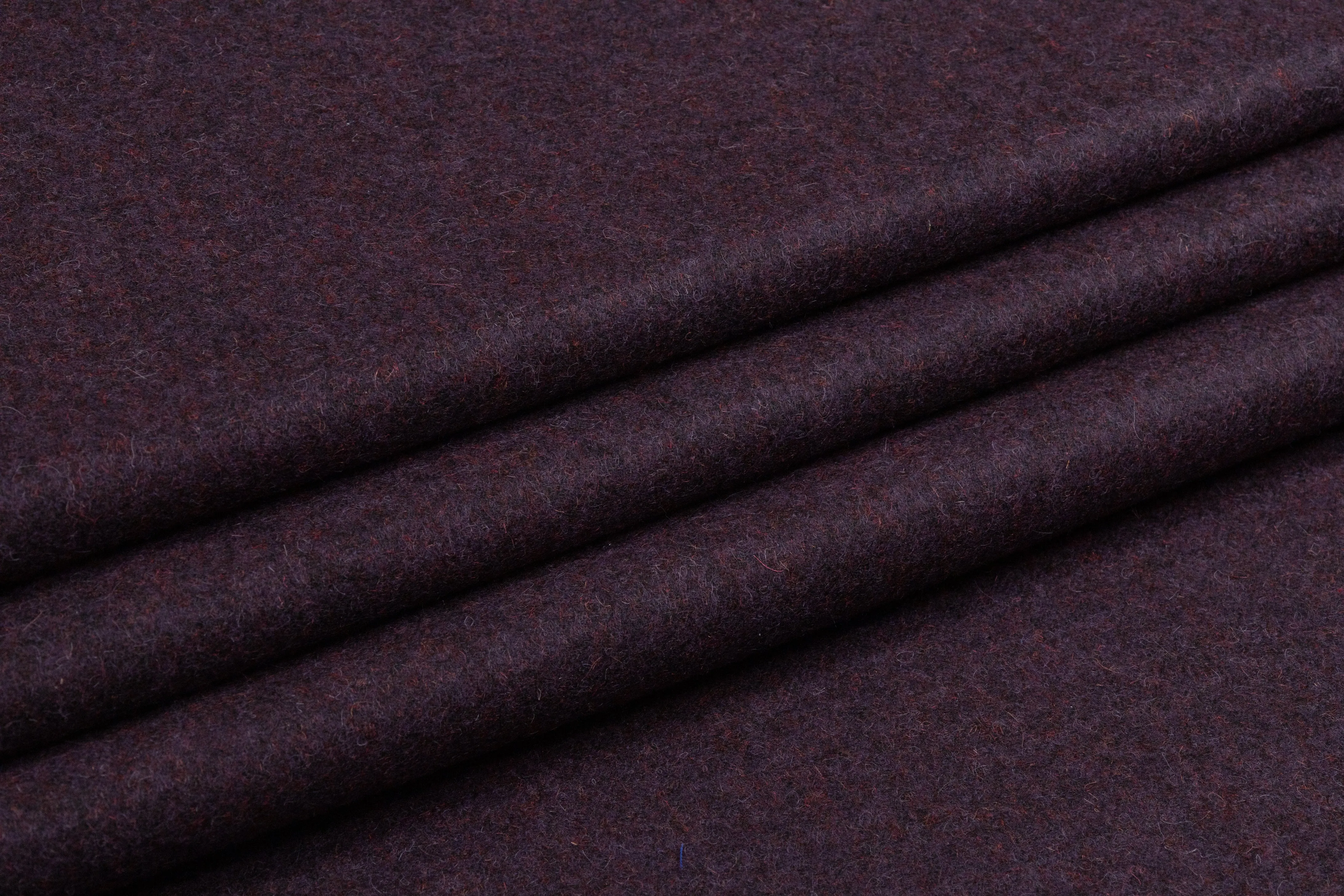 Two-Tone Italian Alpaca Wool Blend Suiting - Burgundy