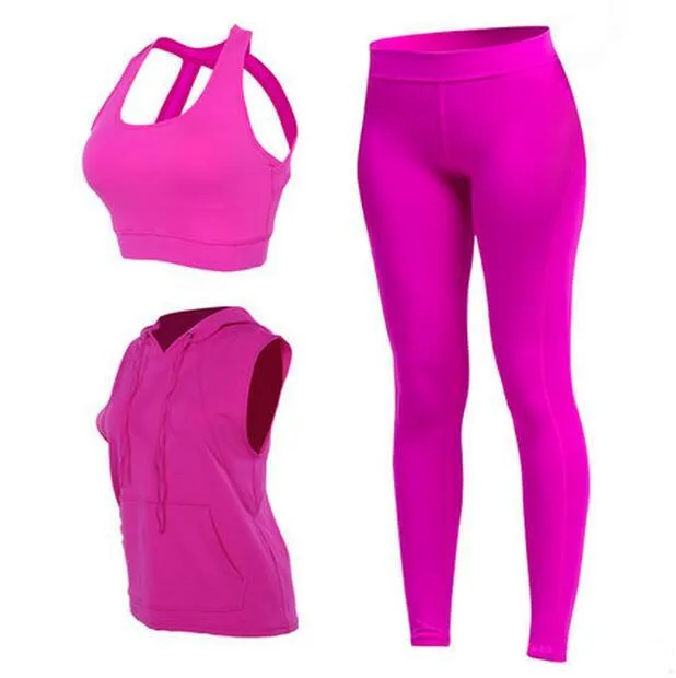 Vintage Stretchy Cotton Activewear Sports Set for Women