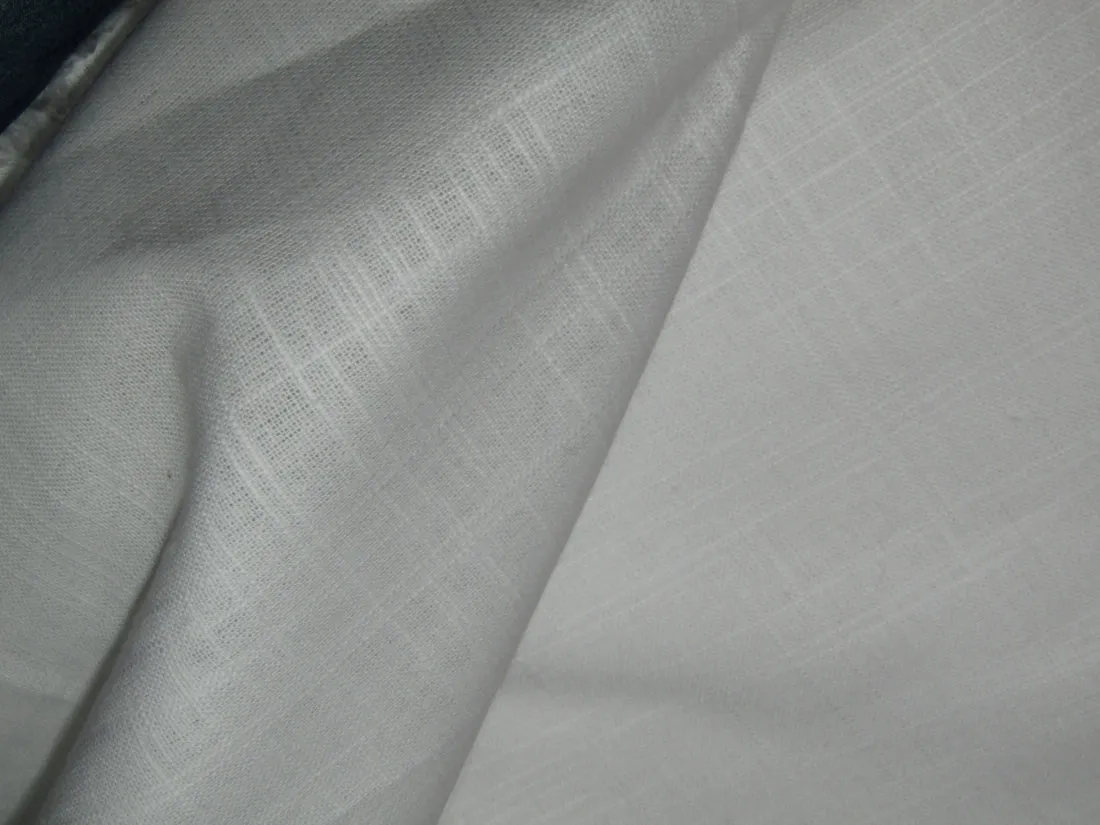 White cotton fabric with slubs 58" wide [11839]