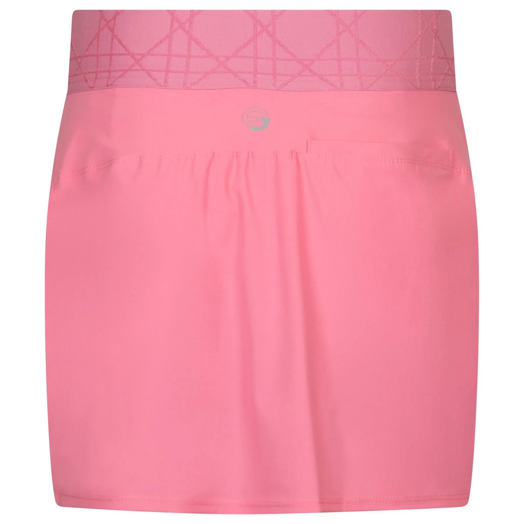 Womens Elastic Waistband Skirt Sachet Pink - SS24